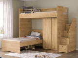 Patrové postele Studio jsou ideálním řešením do pokoje pro tři děti